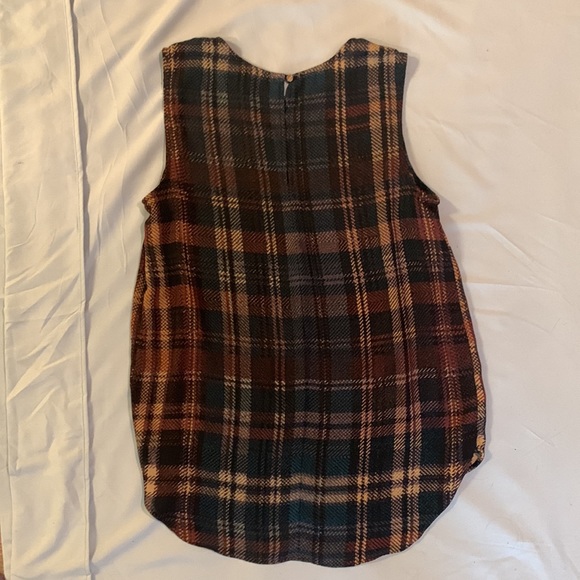 Plaid Work Blouse - Picture 3 of 4